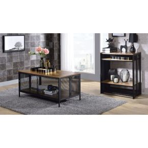 ACME 82780 Winam - Coffee Table - Antique Oak & Black