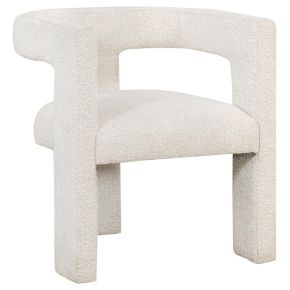 Coaster Fine Furniture 902881 Petra - Boucle Upholstered Accent Side Chair - White