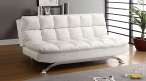 Furniture of America CM2906WH Aristo - Futon Sofa - White
