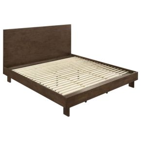Coaster Fine Furniture 225011KEB1 Glenwood - King Headboard, Footboard & Slats, Box 1 of 2 - Warm Brown