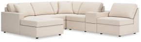 Signature Design by Ashley® 92103S21 Modmax - 6-Piece Sectional With Laf Corner Chaise And Storage Console - Oyster