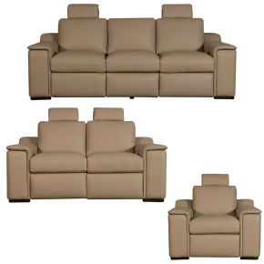 Liberty Furniture 6006FN-UPH-SOLOREC Liberty Furniture 6006FN-UPH-SOLOREC Armon - Sofa With Loveseat & Recliner - Oslo Fawn