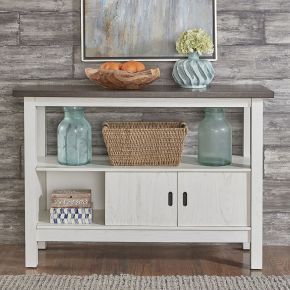 Liberty Furniture 182-SB5236 Brook Bay - Sideboard - Textured White / Carbon Gray