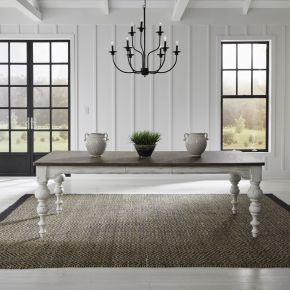 Liberty Furniture 237-T4290 River Place - Rectangular Leg Table - White