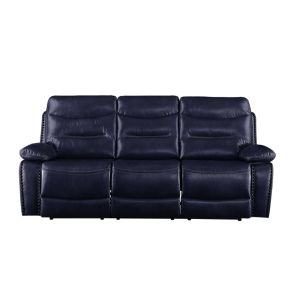 ACME 55370 Aashi - Sofa - Navy Leather-Gel Match