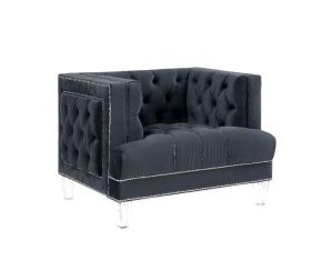 ACME 56462 Ansario - Chair - Charcoal Velvet