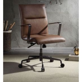ACME 92568 Indra - Office Chair - Vintage Chocolate Top Grain Leather