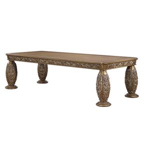 ACME DN00477 Constantine - Dining Table - Brown & Gold