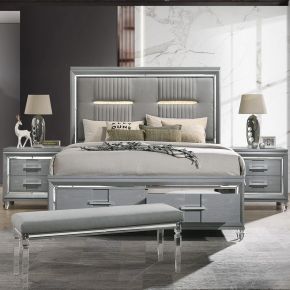 ACME BD01722EK Truman - Eastern King Bed - Gray