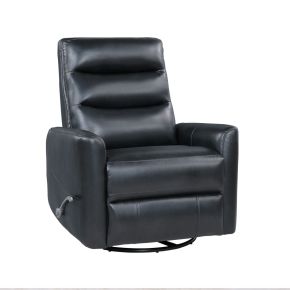 New Classic U2518-14-BLK Takami - Swivel Recliner - Black