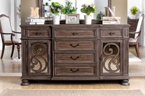 Furniture of America CM3150SV Arcadia - Server - Rustic Natural Tone