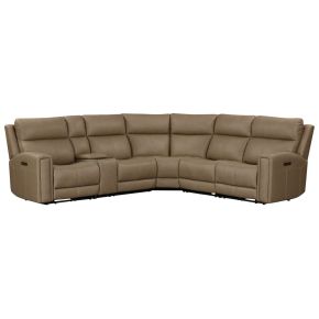 Liberty Furniture 7021TO-UPH-6PCSEC Camden - 6 Piece Sectional - Brown