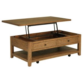 Coaster Fine Furniture 710545 Payne - 48" Mobile Lift Top Coffee Table - Distressed Brown