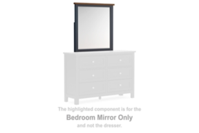 Signature Design by Ashley® B414-26 Landocken - Bedroom Mirror - Brown / Blue