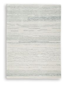 Signature Design by Ashley® R407842 Genemost - 5' x 7' Rug - Ivory / Blue