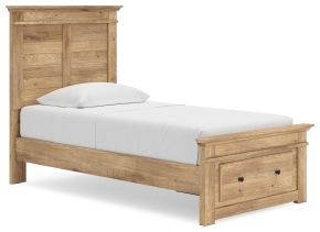 Ashley Furniture PCB1170B22 Ashley Furniture PCB1170B22 Makidern - Twin Panel Storage Bed With Storage Footboard - Tan