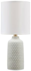 Ashley Furniture L180114 Donnford - Gray - Ceramic Table Lamp