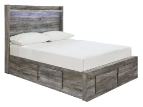 Signature Design by Ashley® B221/87/84S/50(2)/B100-12 Baystorm - Full Panel Bed with 6 Storage Drawers - Gray
