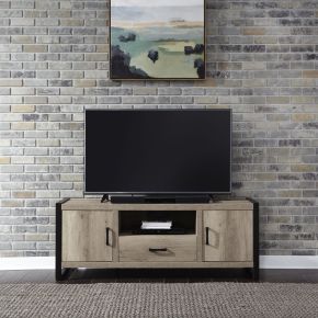 Liberty Furniture 439-TV64 Sun Valley - 64" TV Console With Faux Metal - Light Brown