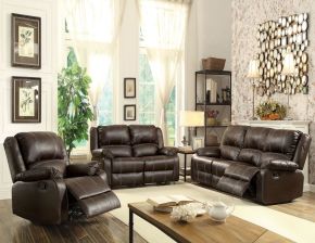 ACME 52280 ACME 52280 Zuriel - 81" Motion Sofa - Brown Synthetic Leather