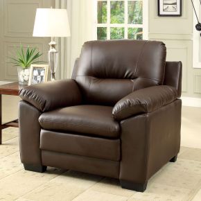 Furniture of America CM6324BR-CH Parma - Chair - Brown