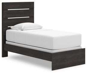 Signature Design by Ashley® PCB2108B11 Hollivern - Twin Panel Bed - Dark Gray