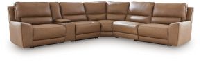 Ashley Furniture PCU62606S36 DeepWakes - 6-Piece Power Reclining Sectional With Storage Console - Caramel