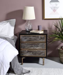 ACME 97199 Arbyrd - Accent Table - Black & Champagne