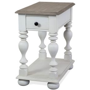 Riverside Furniture 38009 Jameson - Chairside Table - White