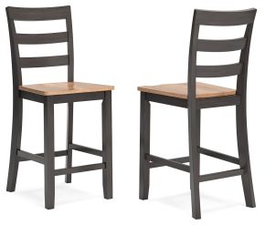 Signature Design by Ashley® D396-124 Gesthaven - Barstool (Set of 2) - Natural / Brown