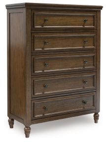 Benchcraft® B787-46 Sturlayne - Five Drawer Chest - Brown