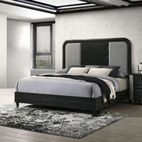 New Classic 00-B1434-100 Skyline - Eastern King Bed - Black / Gray