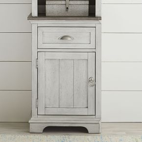 Liberty Furniture 303W-EL74B Ocean Isle - Left Pier Base - Antique White