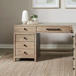 Liberty Furniture 780-HO111T Proximity Place - L Writing Desk Top - Barley Buff