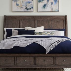 Liberty Furniture 104G-BR21H Liberty Furniture 104G-BR21H Twin Lakes - Queen Sleigh Headboard - Gray