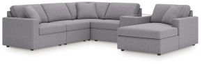 Ashley Furniture 92104S53 Ashley Furniture 92104S53 Modmax - 6-Piece Sectional With Raf Corner Chaise, LAF Corner Chair And Storage Console - Granite