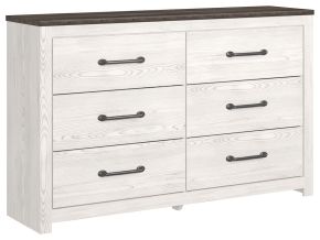 Signature Design by Ashley® B1190-31 Gerridan - White / Gray - Six Drawer Dresser