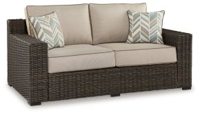 Signature Design by Ashley® P784-835 Coastline Bay - Loveseat W/Cushion - Brown