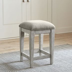 Liberty Furniture 824-OT9001 Heartland - Upholstered Console Stool - White