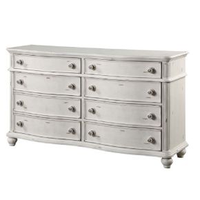 ACME BD01436 Jaqueline - Dresser - Light Gray Linen & Antique White Finish