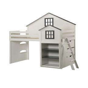 ACME BD02052 Ratana - Loft Bed - Gray & White