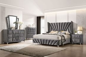 Furniture of America CM7164Q-BED Carissa - Queen Bed - Gray