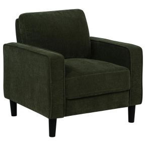 Coaster Fine Furniture 511216 Ruth - Fabric Upholstered Track Arm Accent Chair - Matcha Green