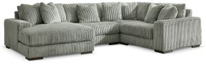 Signature Design by Ashley® 21105S17 Lindyn - 4-Piece Sectional With LAF Corner Chaise - Fog