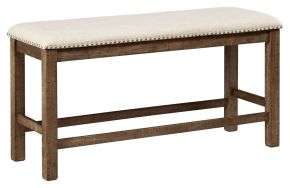 Signature Design by Ashley® D631-09 Moriville - Double UPH Bench - Beige