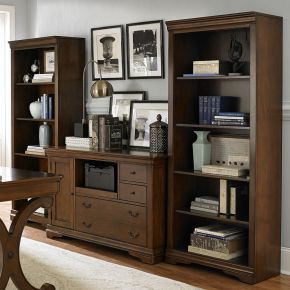 Liberty Furniture 378-HO201 Brookview - Open Bookcase - Dark Brown