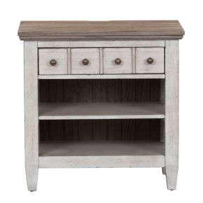 Liberty Furniture 824-BR61 Heartland - 1 Drawer Nightstand With Charging Station - White