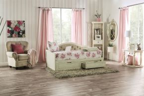 Furniture of America FOA1749-BED Maureen - Daybed With Extentable Trundle - Antique White