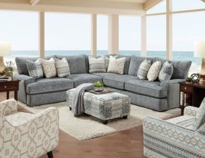 Furniture of America SM8186-SECT Eastleigh - Sectional - Blue