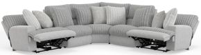 Catnapper 619/34/38/36/37-18 Catnapper 619/34/38/36/37-18 Abraxas - 5 Piece Upholstered Reclining Sectional With 2 Power Lay-Flat Reclining Seats - Moonstruck